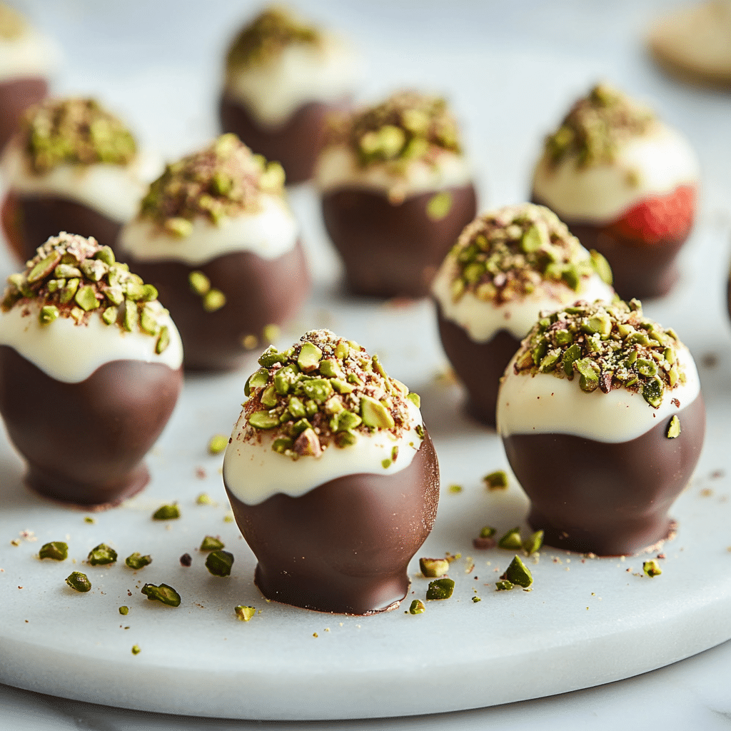 Dubai Chocolate Strawberries – A Simple Homemade Take on the Viral Dessert 6 Dubai chocolate strawberries filled with pistachio butter