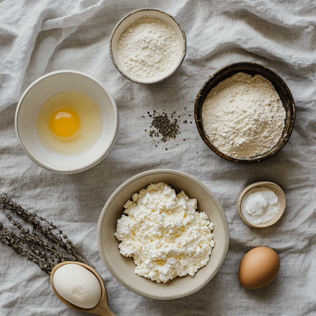 Cottage Cheese Bagels – Easy, High-Protein Breakfast Recipe 10 cottage cheese bagels ingredients in bowls