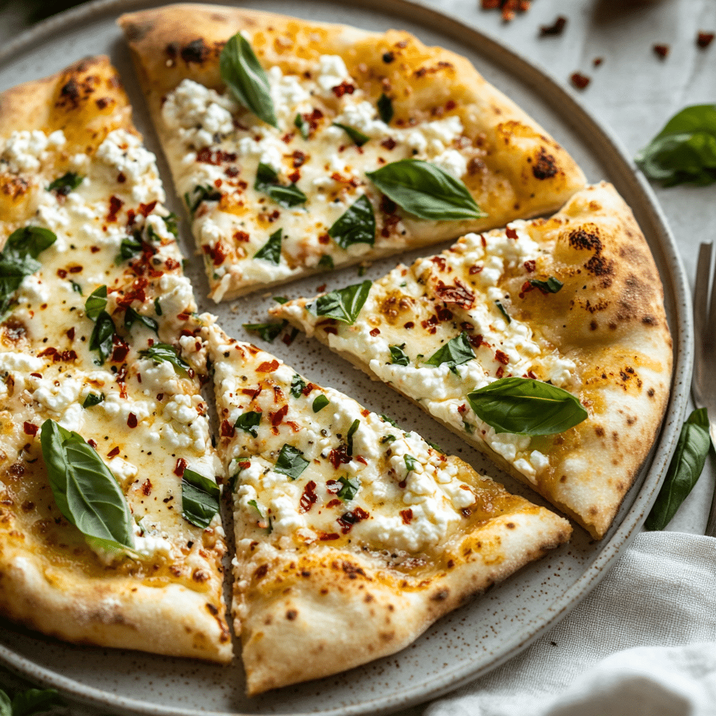 Cottage Cheese Pizza Crust – 5-Minute Delicious, High-Protein Recipe 10 Cottage cheese pizza crust baked golden and topped with fresh ingredients