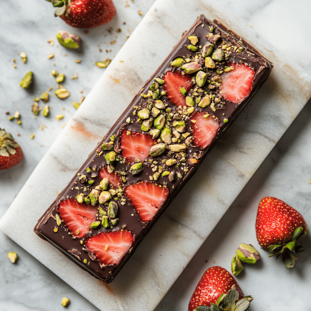 Dubai Chocolate Bar Strawberry – Irresistible, No-Bake, and Beautiful 8 Topping Dubai chocolate bar strawberry with pistachio