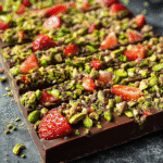 Dubai Chocolate Bar Strawberry – Irresistible, No-Bake, and Beautiful 9 Served slices of Dubai chocolate bar strawberry