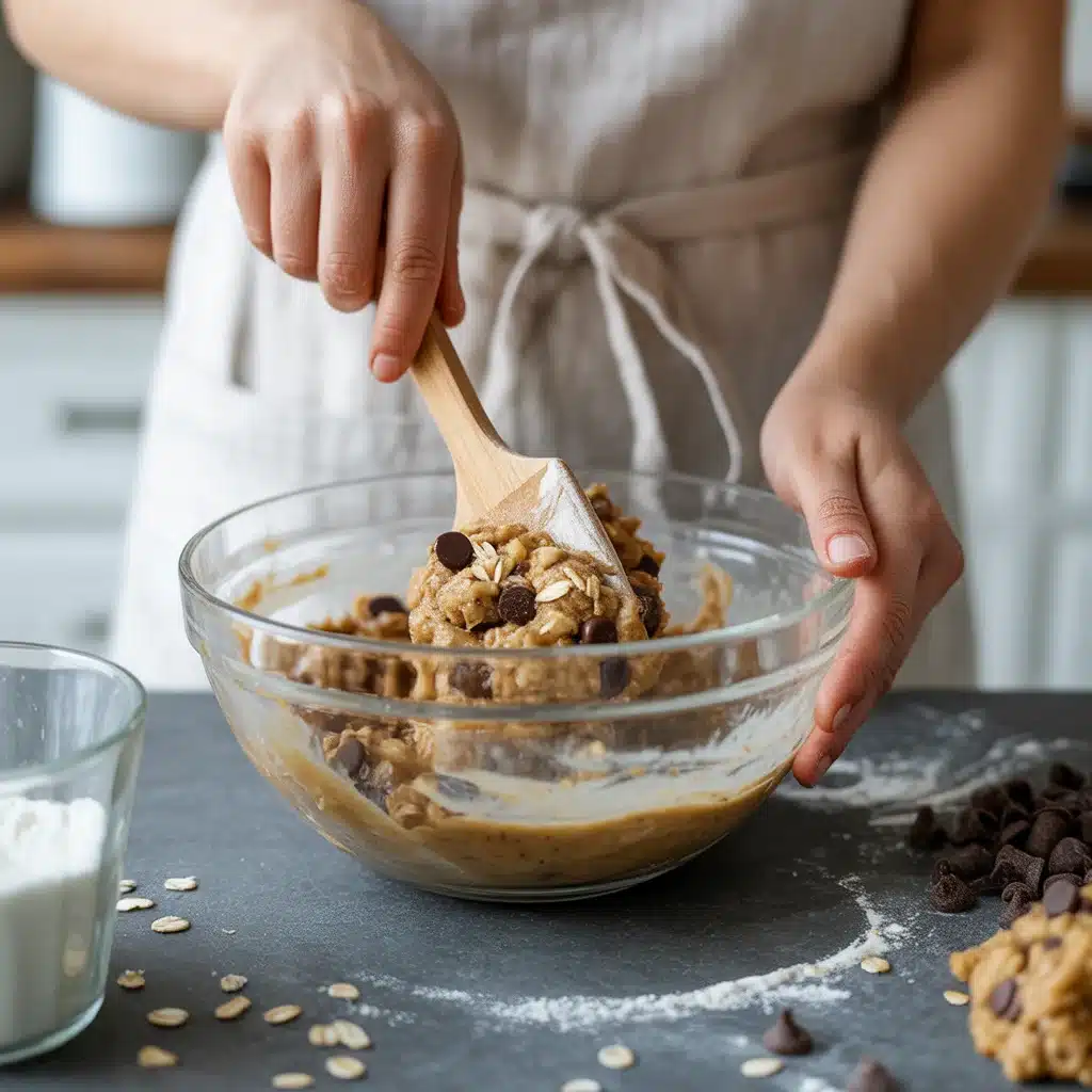 banana oatmeal chip cookies