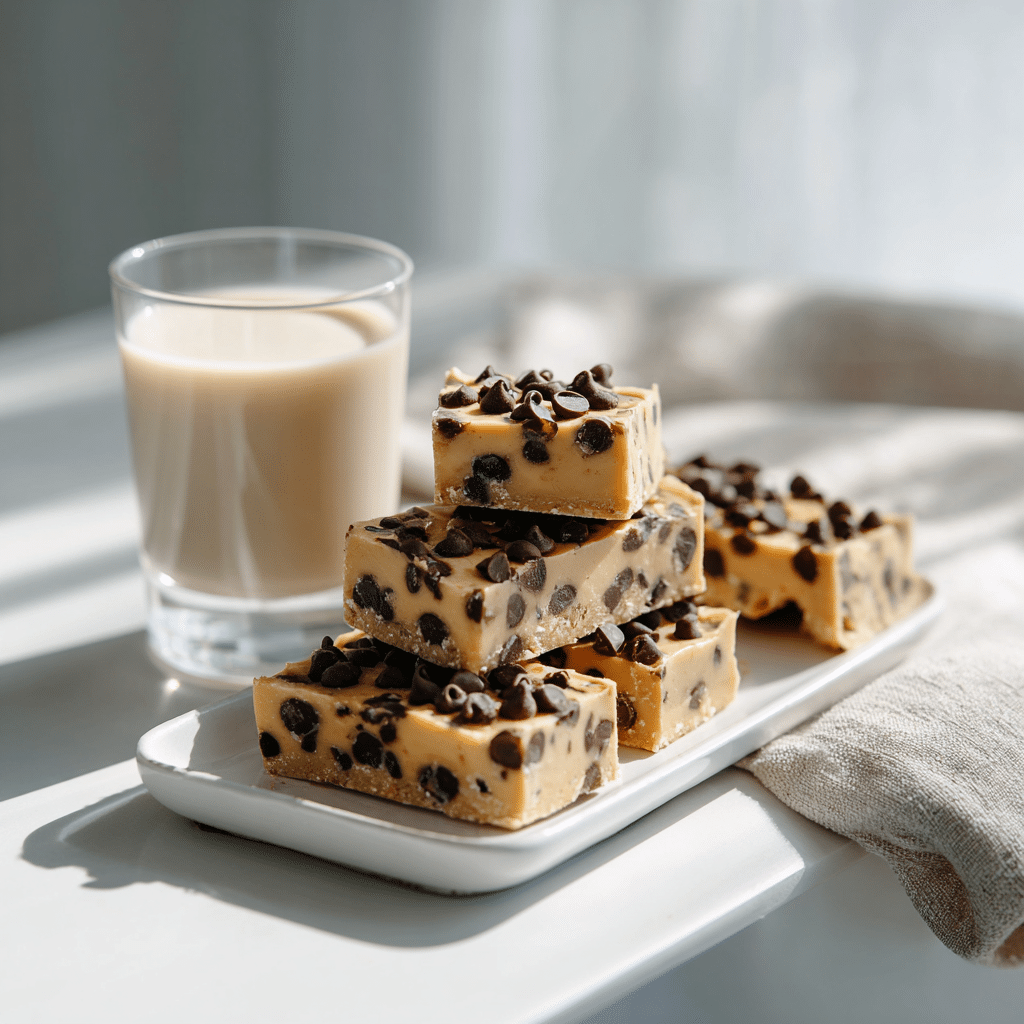 Easy No-Bake Cookie Dough Bars with Almond Flour 6 No Bake Cookie Dough Bars