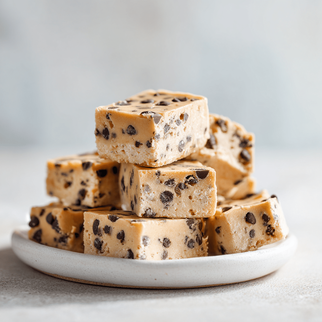 Easy No-Bake Cookie Dough Bars with Almond Flour 4 No Bake Cookie Dough Bars