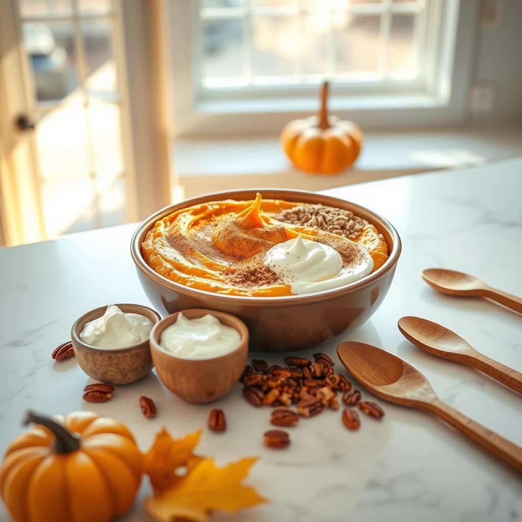 Healthy Pumpkin Pie Dip - The Ultimate Autumn Appetizer 6 Pumpkin pie dip with apples and graham crackers