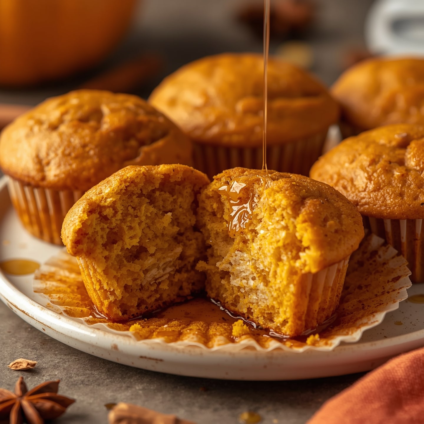 Simple Pumpkin Pancake Muffins