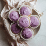 Fluffy Ube Cupcakes – Naturally Purple & Just Sweet Enough 9 Ube cupcakes with natural purple color and soft texture