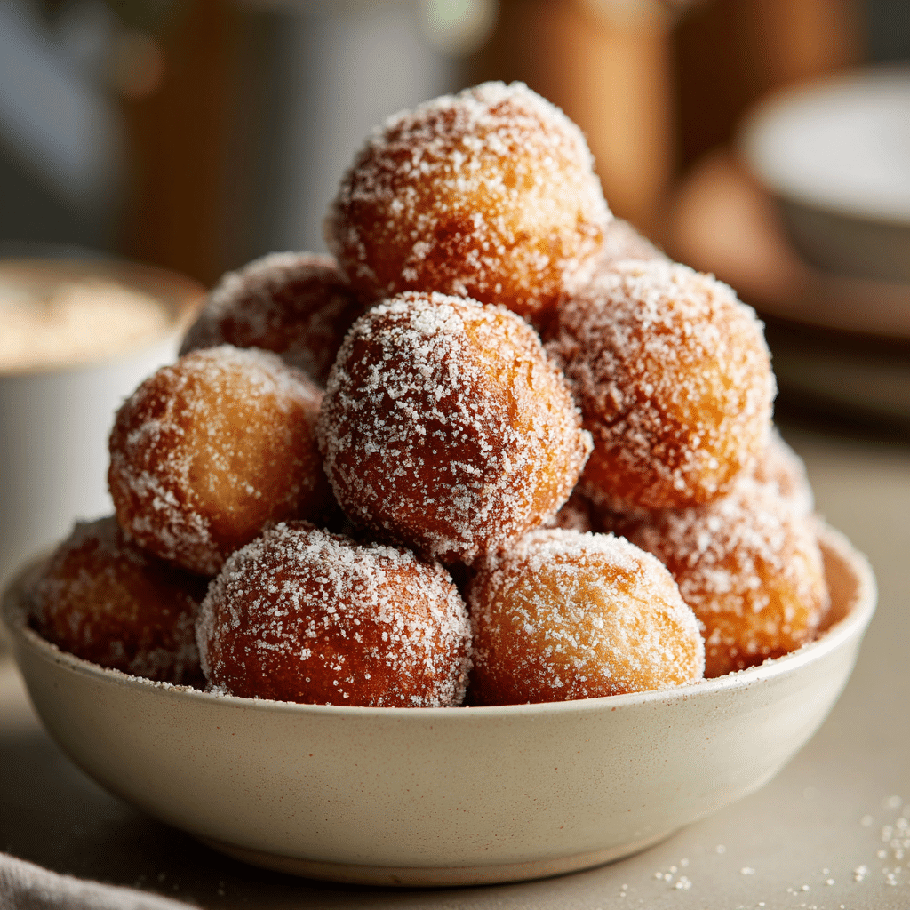 2-Ingredient Banana Donut Holes – Easy & Delicious Treat 6 Bowl of banana donut holes