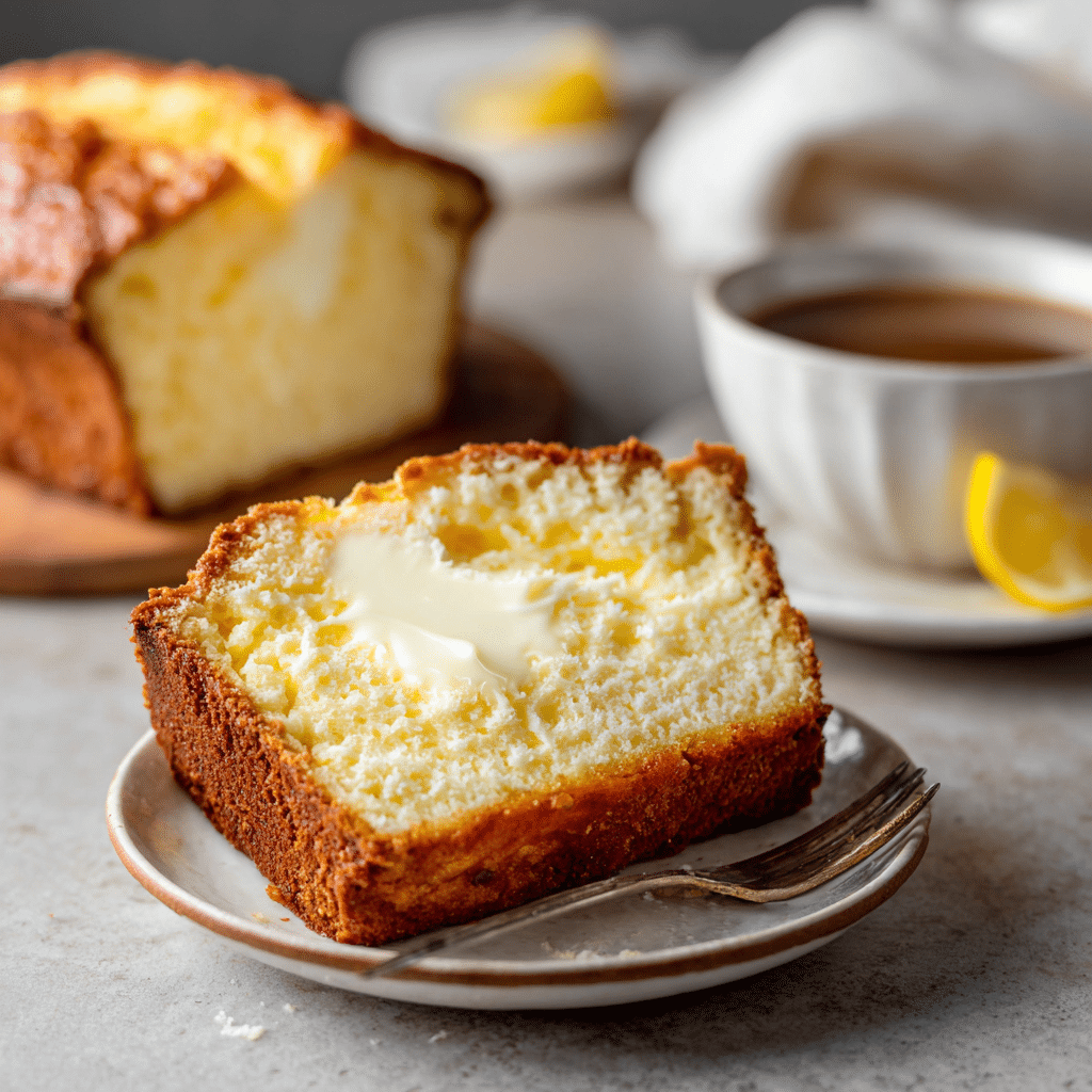 Best Lemon Cream Cheese Bread – Bright, Creamy & Freezer-Friendly 8 Close-up of a slice of lemon cream cheese bread with creamy filling.