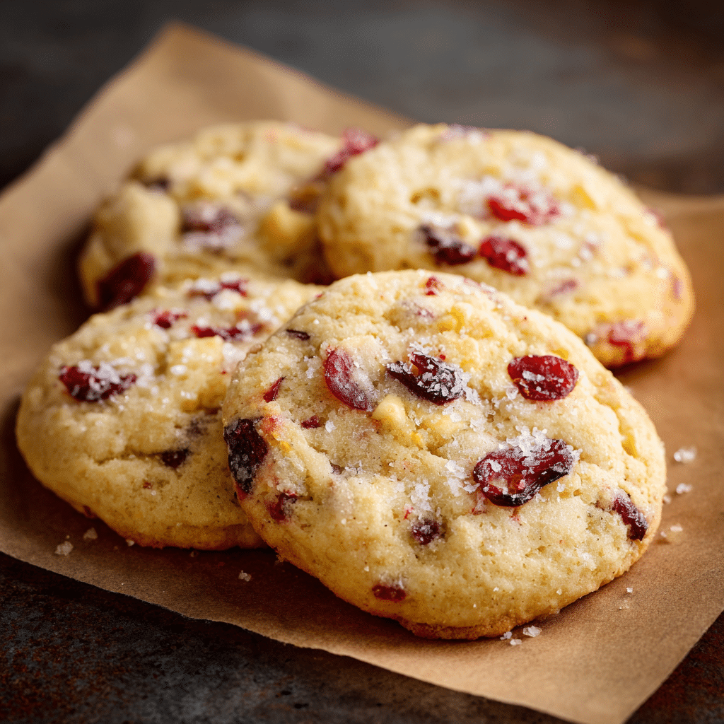 Easy Lemon Cranberry Cookies – Tart, Sweet & Delicious 6 Freshly baked Lemon Cranberry Cookies with a zesty lemon flavor and tart cranberries
