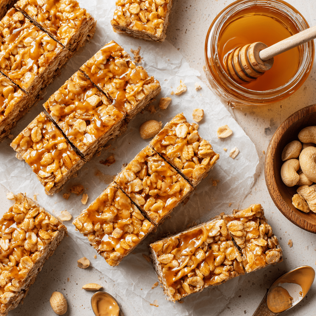 Peanut Butter Granola Bars – Chewy, Healthy, and Easy to Make 8 chewy peanut butter granola bars