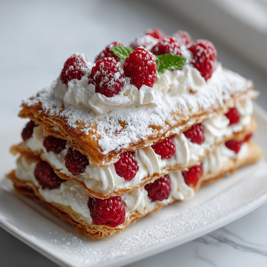 Raspberry Cream Napoleons: A Sweet Escape 6 Raspberry Cream Napoleons