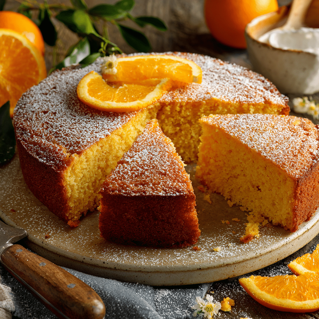 Sicilian Whole Orange Cake – Moist, Fragrant & Easy Recipe 5 Sicilian Whole Orange Cake topped with orange slices