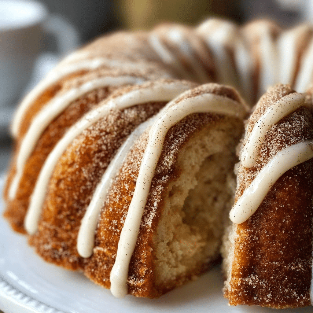 Snickerdoodle Bundt Cake: A Cozy Treat Made Easy 6 Delicious Snickerdoodle Bundt Cake topped with cinnamon sugar glaze