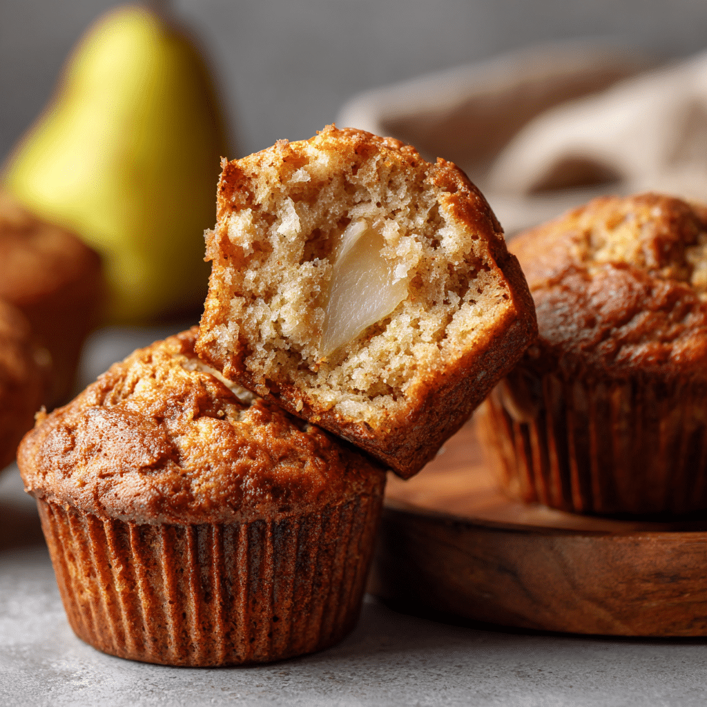 Easy Delicious Spiced Pear Muffins 5 Delicious Spiced Pear Muffins