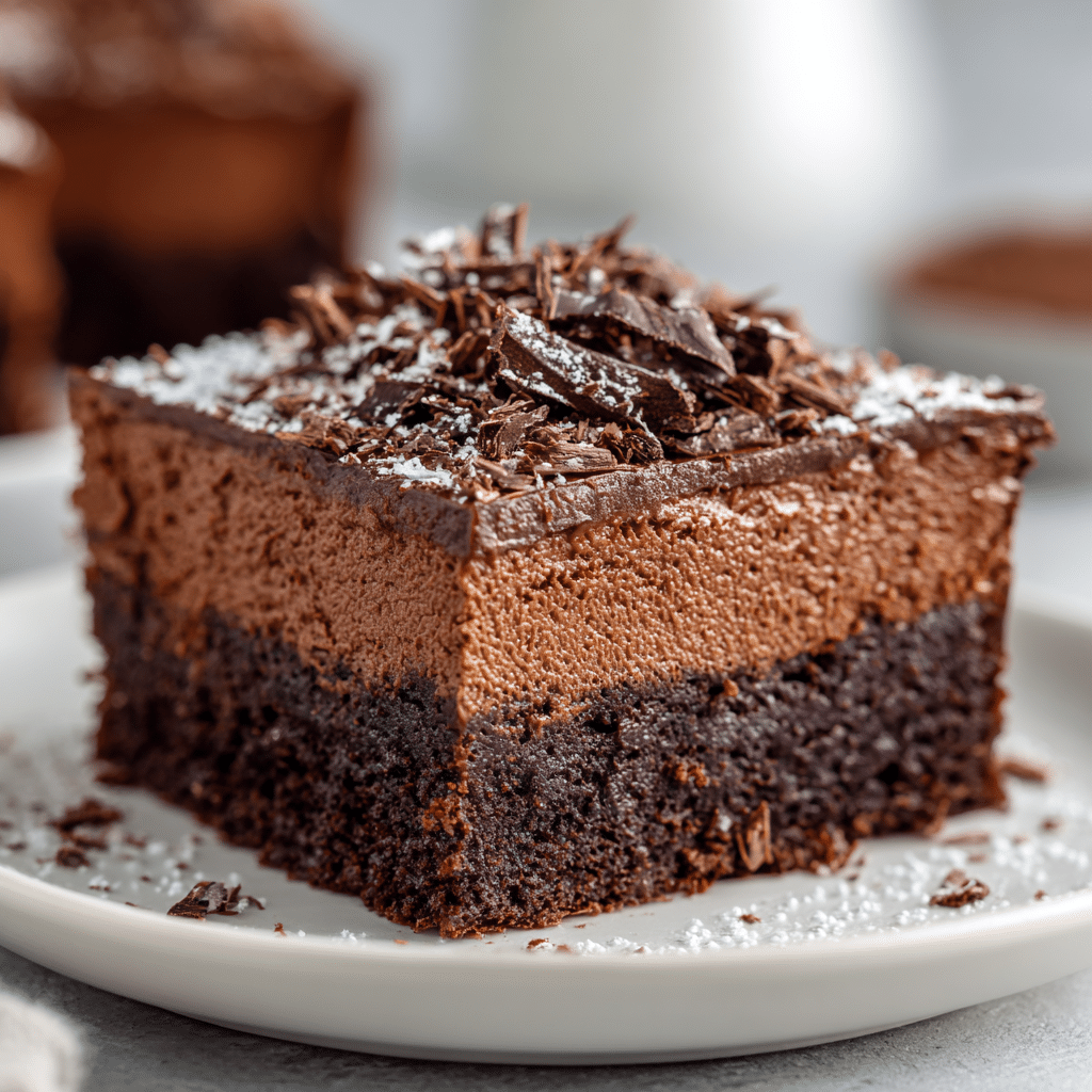 Chocolate Mousse Brownies: Creamy Layers With Decadent Flavor 6 Chocolate mousse brownies with fudgy brownie base and creamy mousse topping.