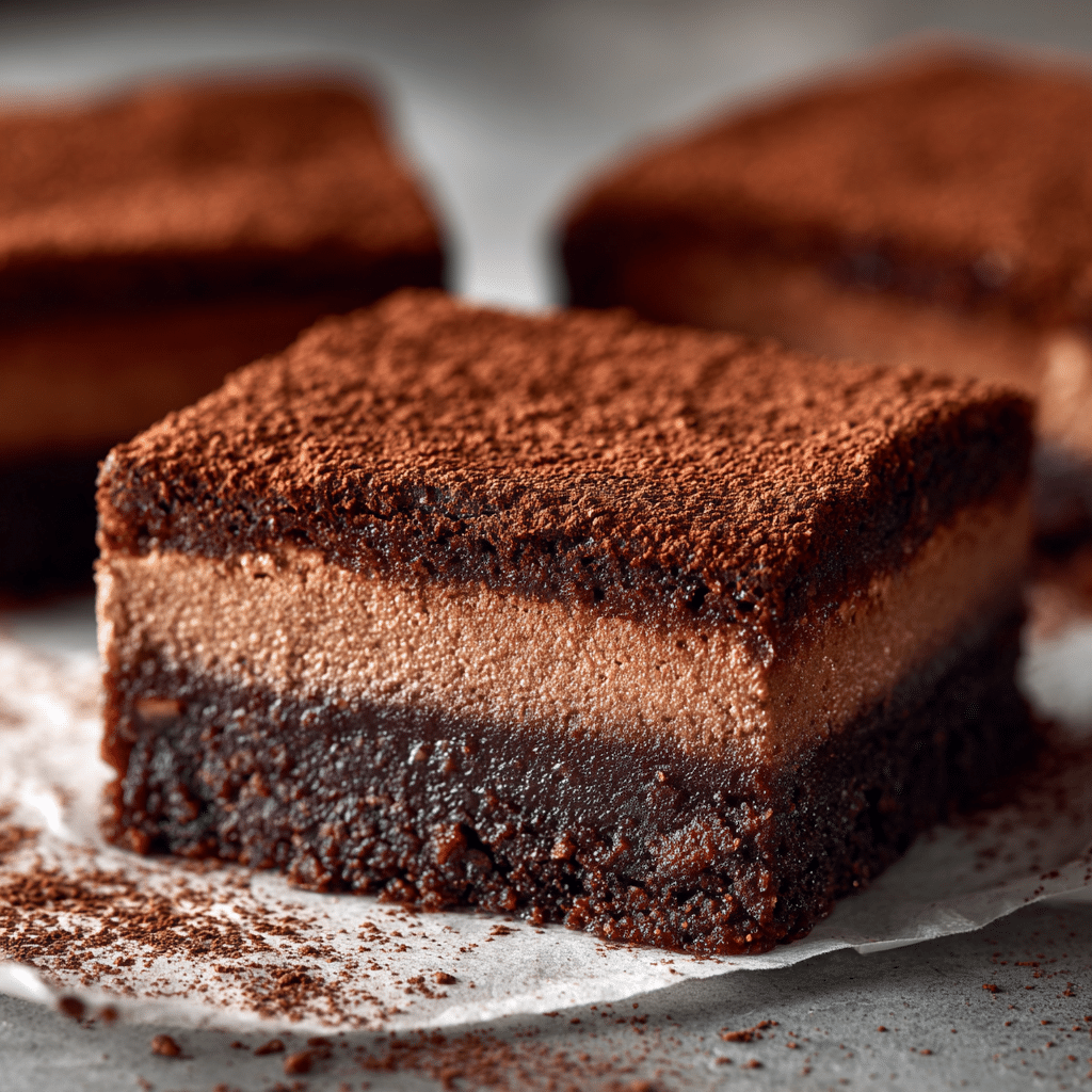 Chocolate Mousse Brownies: Creamy Layers With Decadent Flavor 7 Chocolate mousse brownies with fudgy brownie base and creamy mousse topping.