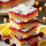 Cranberry Lemon Bars Recipe - Perfect Tart & Sweet Holiday Treat 7 Delicious selection of various desserts including cakes, pastries, and sweets