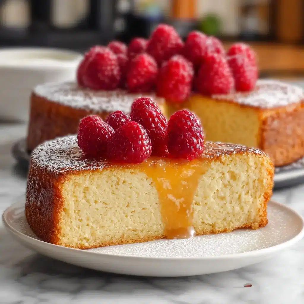 3-Ingredient Creamy Yogurt Cake – Light, Simple & Irresistibly Delicious 6 3-Ingredient Creamy Yogurt Cake served with fresh fruits