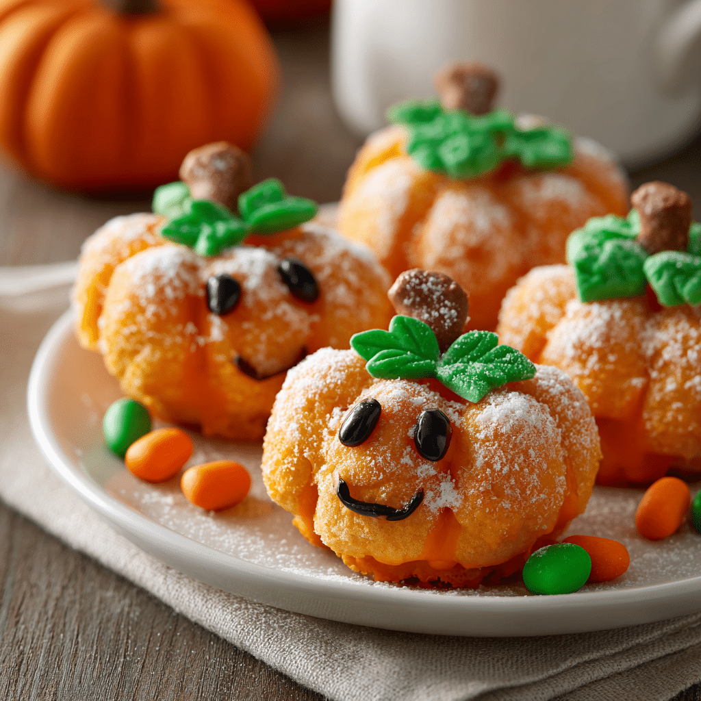 4-Ingredient Pumpkin Puffs Recipe – Fun, Simple & Delicious Snack 5 4-Ingredient Pumpkin Puffs ready to enjoy, perfect for fall snacking