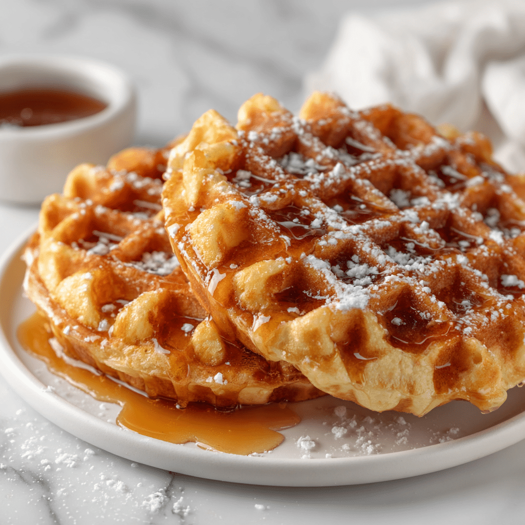 Belgian Liege Waffles – Authentic, Sweet, and Perfectly Caramelized Treat 6 Delicious Belgian Liege waffles with caramelized sugar topping