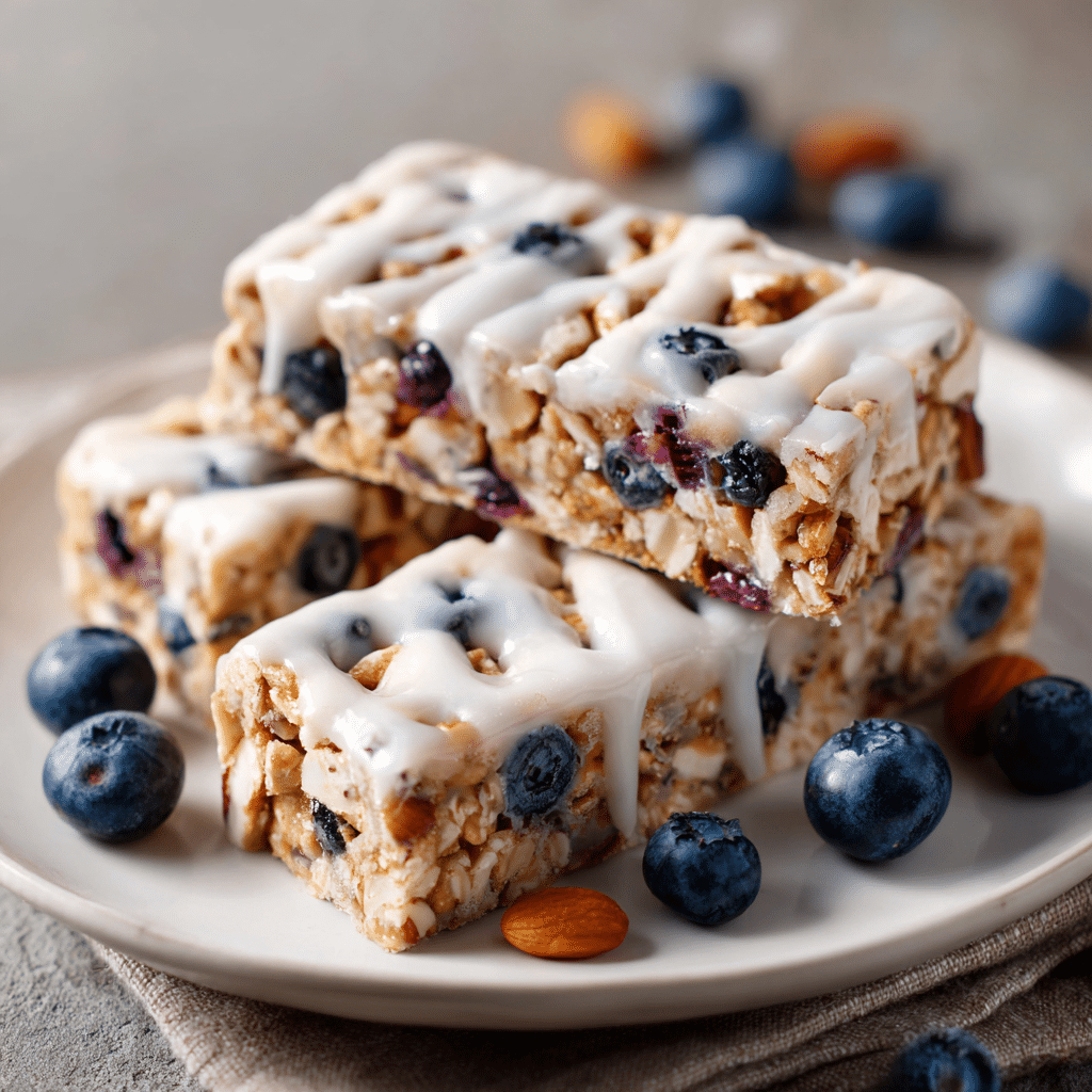 Blueberry Vanilla Greek Yogurt Granola Bars: A Deliciously Energizing Snack 6 Blueberry Vanilla Greek Yogurt Granola Bars for a healthy snack