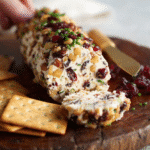 Quick & Easy Cheese Log for Parties (Make-Ahead Snack) 7 Delicious easy cheese log appetizer ready to serve at a party