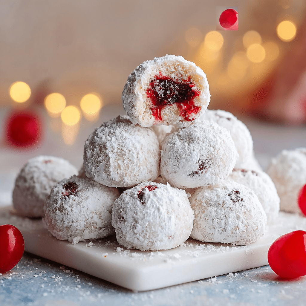Easy Cherry Snowball Cookies – A Fun Holiday Treat for All Occasions 5 Cherry Snowball Cookies