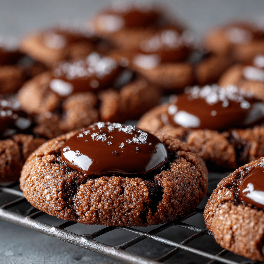 Best Chocolate Thumbprint Cookies Recipe for Holidays & Parties 5 Delicious Chocolate Thumbprint Cookies filled with chocolate ganache.
