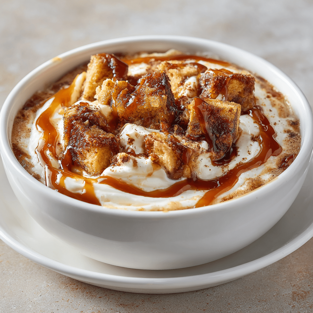 Delicious Cinnamon Roll Dip – Creamy, Sweet & Perfect for Sharing 6 Bowl of creamy and sweet cinnamon roll dip