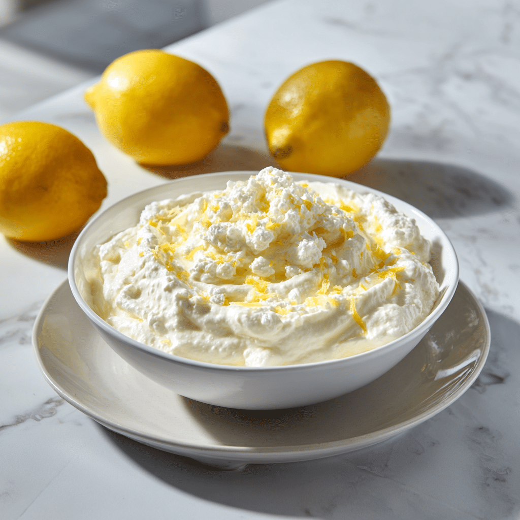 Easy Cottage Cheese Lemon Mousse | Refreshing, Healthy, and Delicious 6 Delicious cottage cheese lemon mousse served in a glass