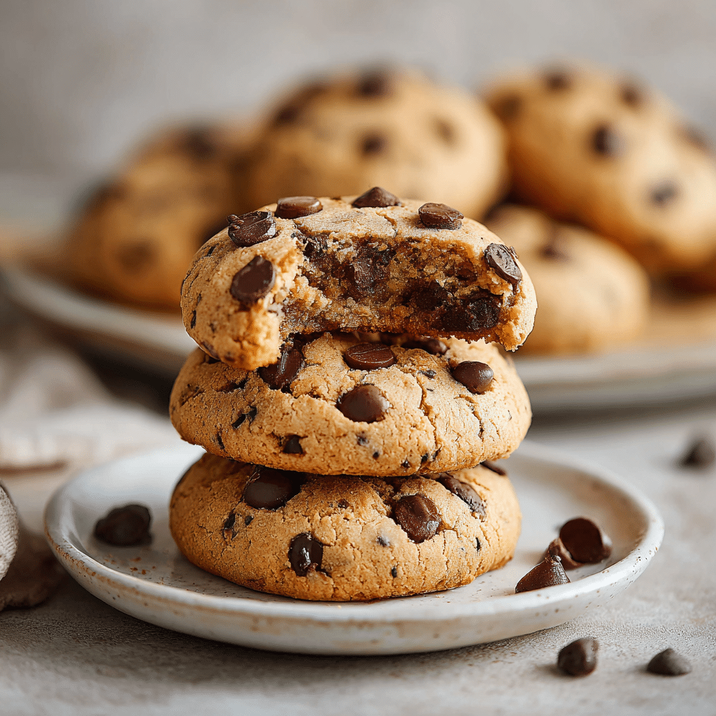 Cottage Cheese Protein Cookies – Easy, Healthy & Delicious 6 Delicious protein-packed cottage cheese cookies on a plate.