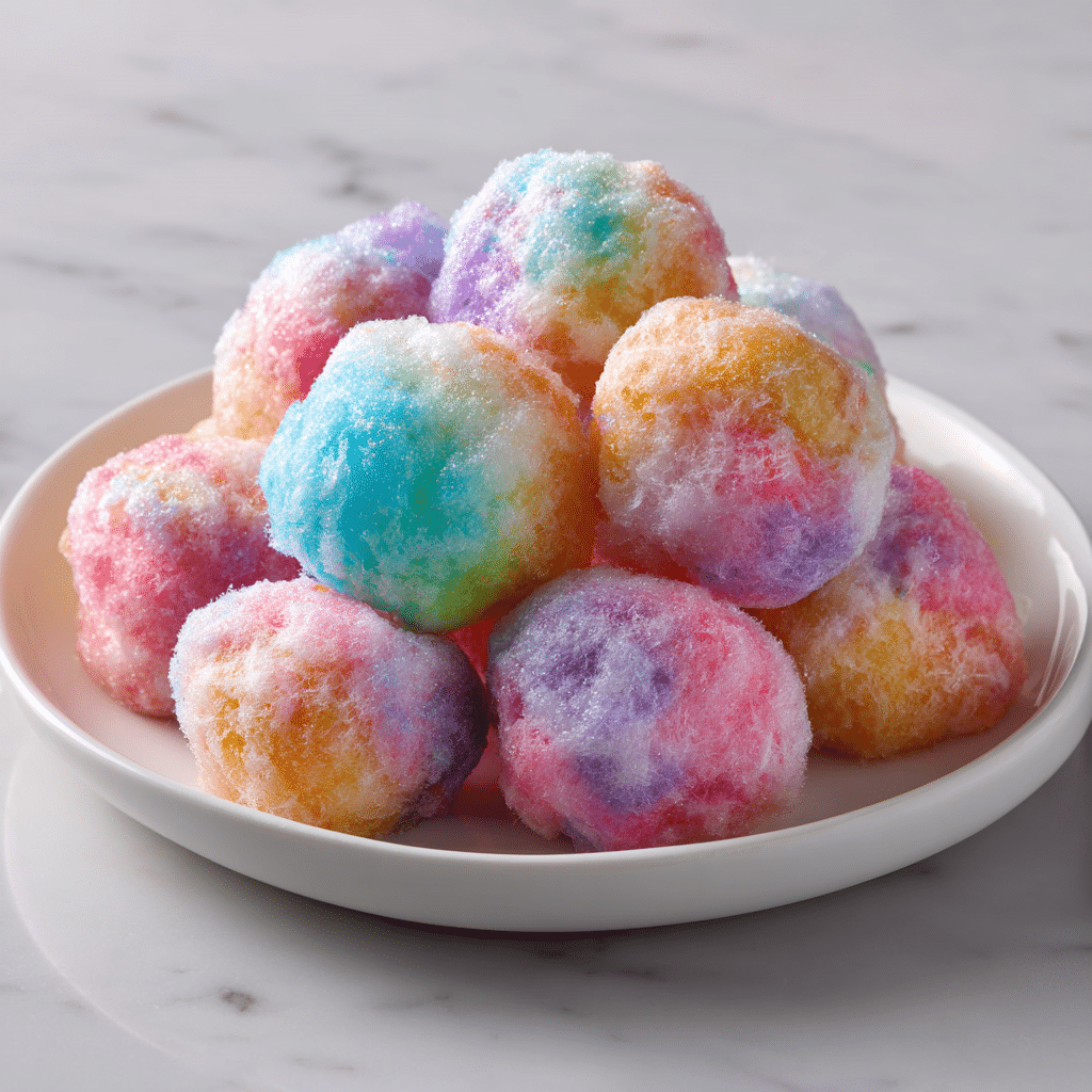 Cotton Candy Cloud Bites Recipe – Soft, Colorful, and Irresistibly Sweet 5 Cotton Candy Cloud Bites - fluffy and sweet treats that look like delightful clouds.