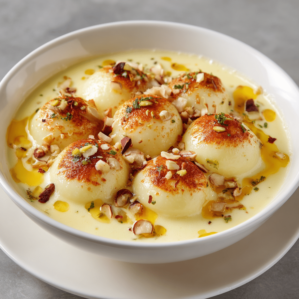 Custard Rasgullas: Soft, Creamy Indian Dessert with a Modern Twist 5 Delicious Custard Rasgullas