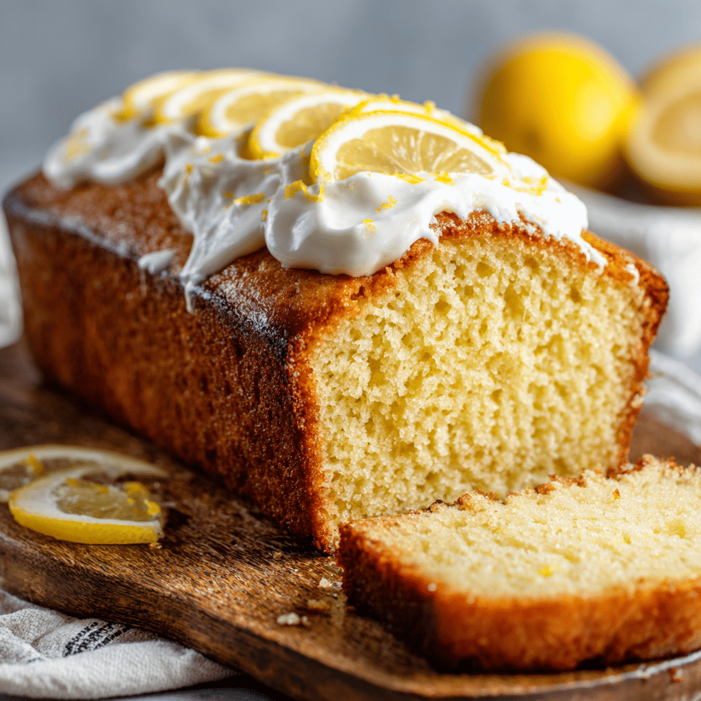 Healthy Greek Yogurt Lemon Loaf Cake: Zesty Delight in Every Slice 5 Healthy Greek yogurt lemon loaf cake with a moist texture and zesty flavor