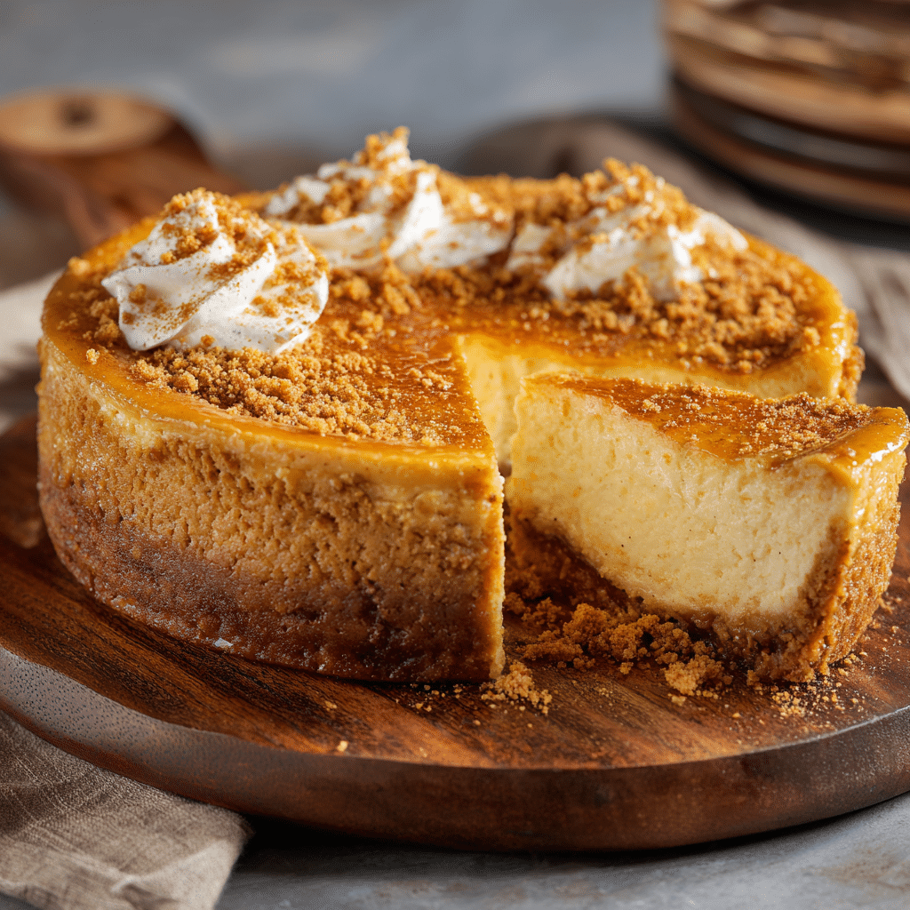 High Protein Cottage Cheese Pumpkin Cheesecake 5 High protein cottage cheese pumpkin cheesecake topped with whipped cream and spices