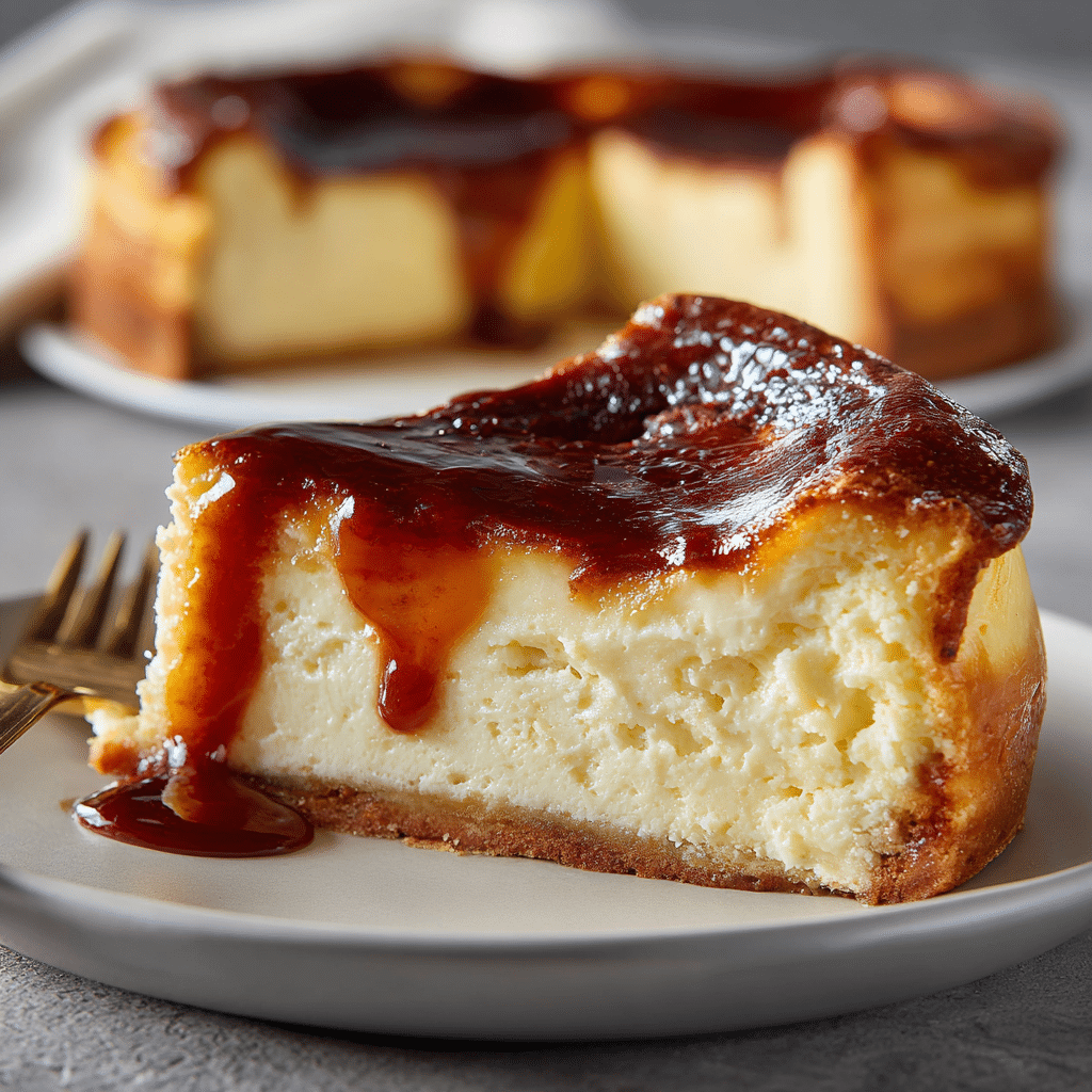 Keto Basque Cheesecake – Easy Low-Carb, Sugar-Free Delight 6 Delicious Keto Basque Cheesecake slice.