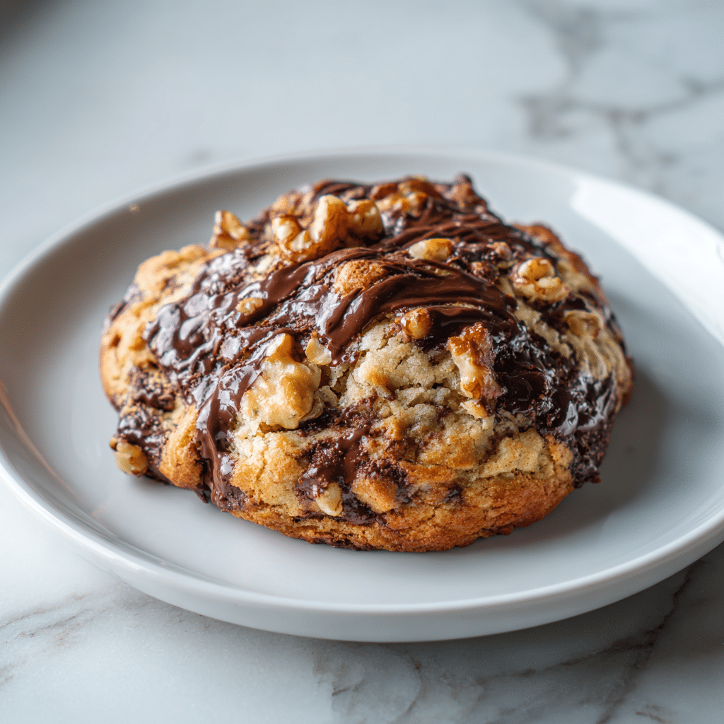 Levain Chocolate Walnut Cookies – Thick, Gooey & Bakery-Style Perfection 5 Delicious Levain chocolate walnut cookie with rich chocolate chunks and walnuts