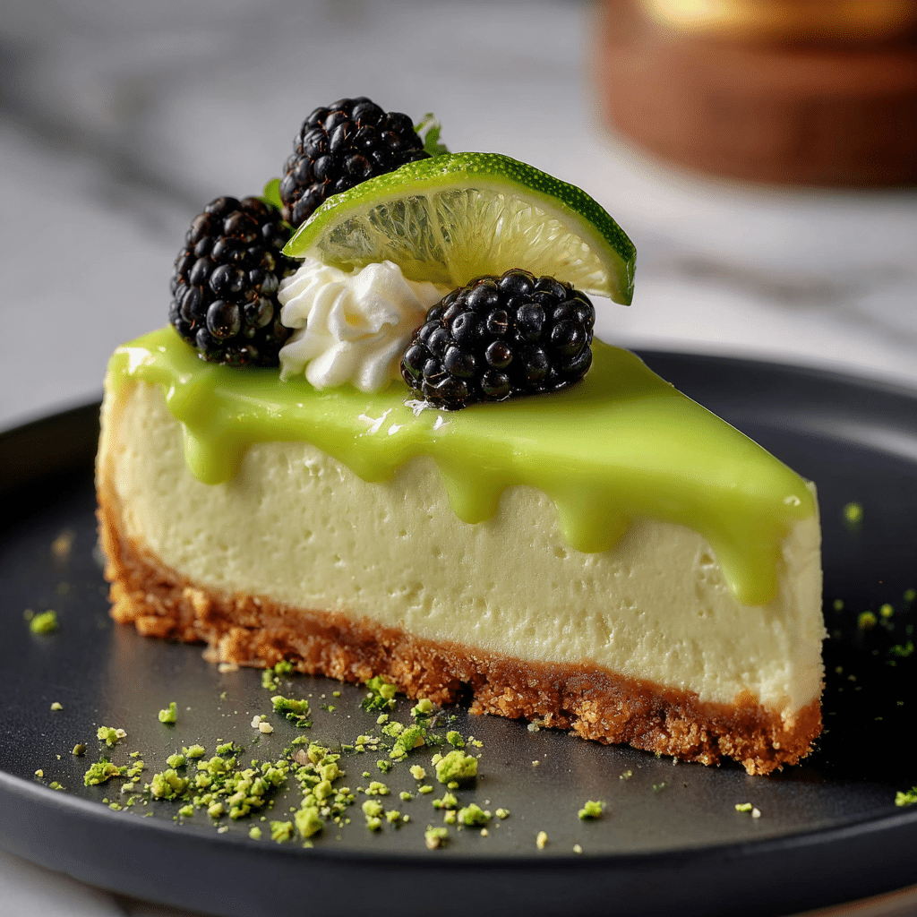 Easy Lime Mousse Cheesecake Recipe – A Zesty, No-Fuss Treat 4 Delicious Lime Mousse Cheesecake topped with lime zest and cream