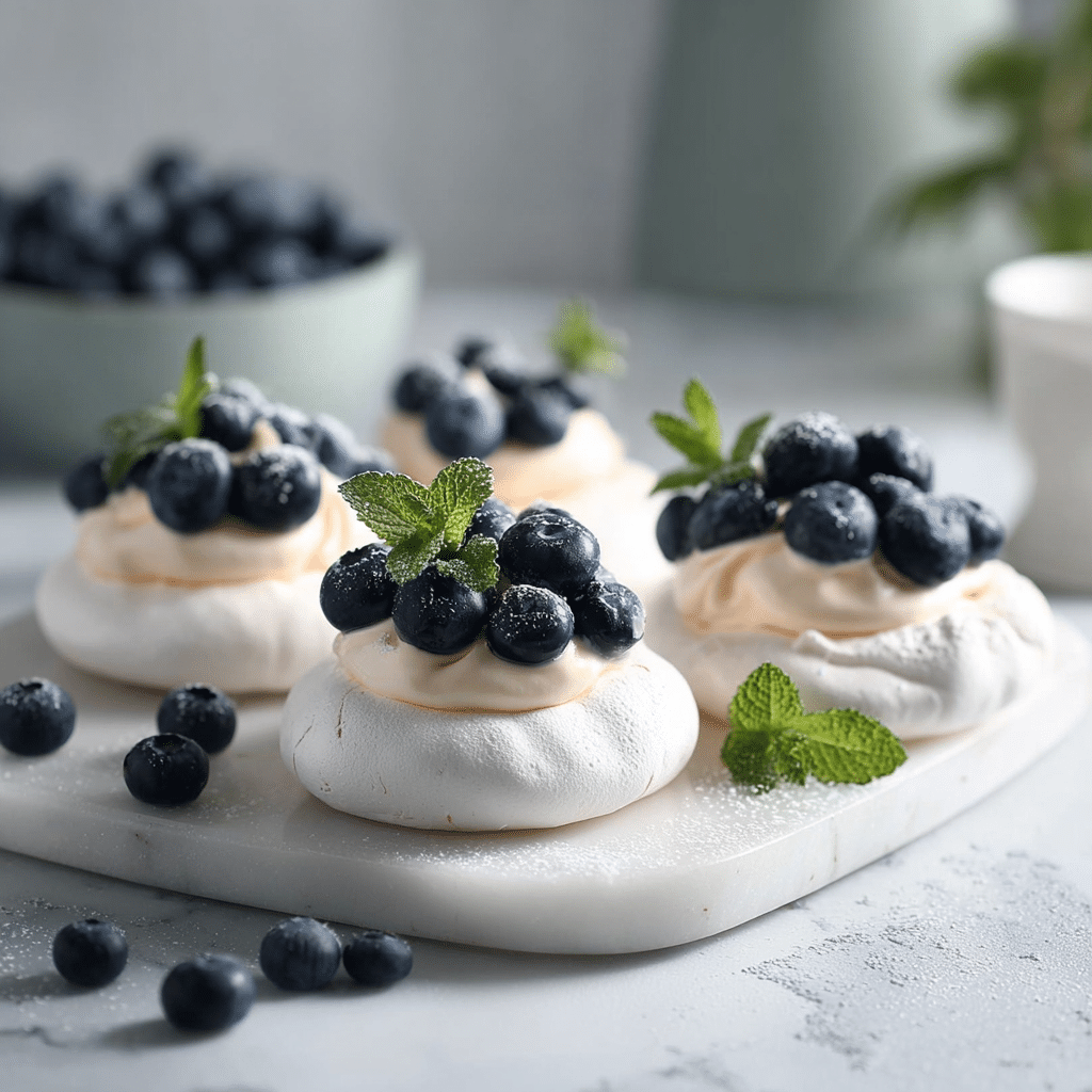 Easy Meringues with Citrus Curd Recipe | Elegant Gluten-Free Treat 4 Delicious meringues topped with vibrant citrus curd for a refreshing dessert
