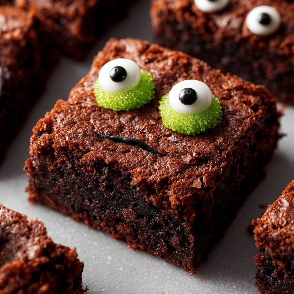 Monster Mash Brownies – Fudgy Halloween Treats for Kids & Adults 6 Delicious Monster Mash Brownies with spooky toppings for Halloween