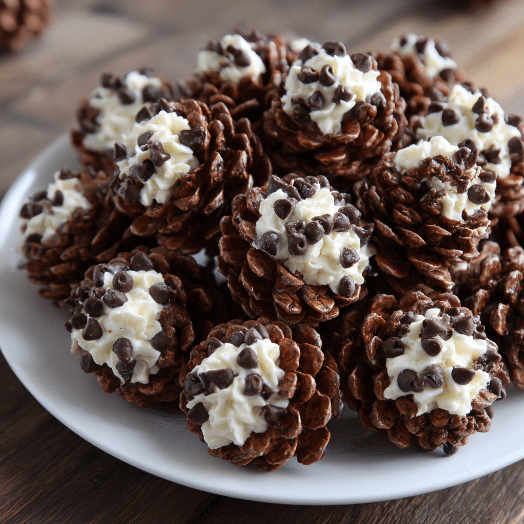 Oreo Cream Cheese Pinecones – Easy No-Bake Holiday Treat 4 Oreo cream cheese pinecones dessert crafted with delicious ingredients
