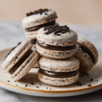 Oreo Macarons: A Delectable Twist on a Classic Treat 7 Delicious homemade Oreo Macarons with a creamy filling