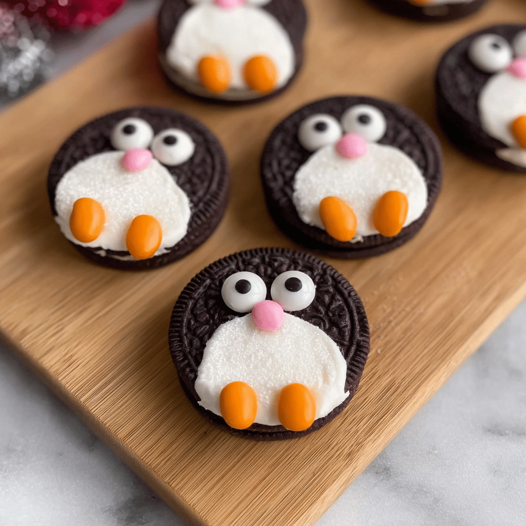 Penguin Cookies – Fun Oreo Treats for Kids and Winter Parties 6 Deliciously decorated Penguin Cookies for festive occasions