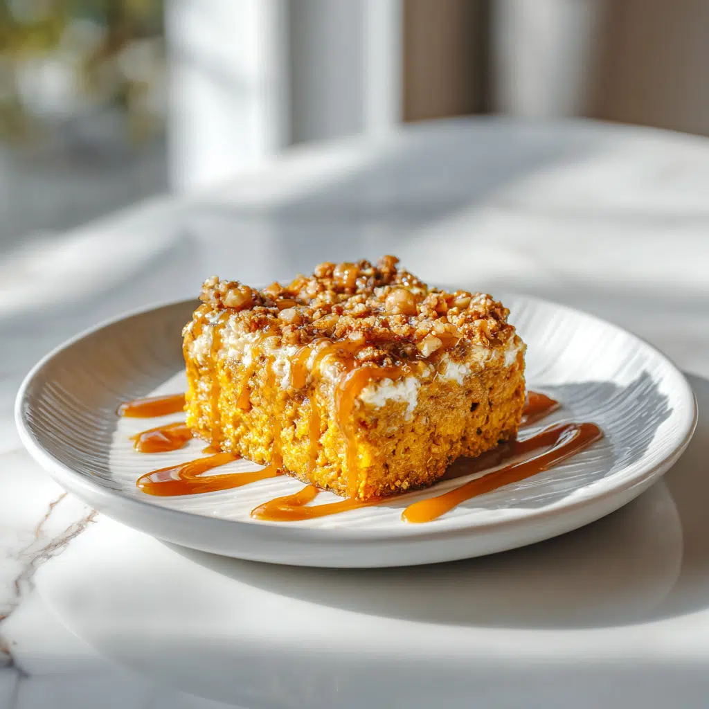 Pumpkin Cottage Cheese Bake – Easy, Healthy & Cozy Fall Recipe 6 Baked pumpkin cottage cheese dish topped with spices and herbs.