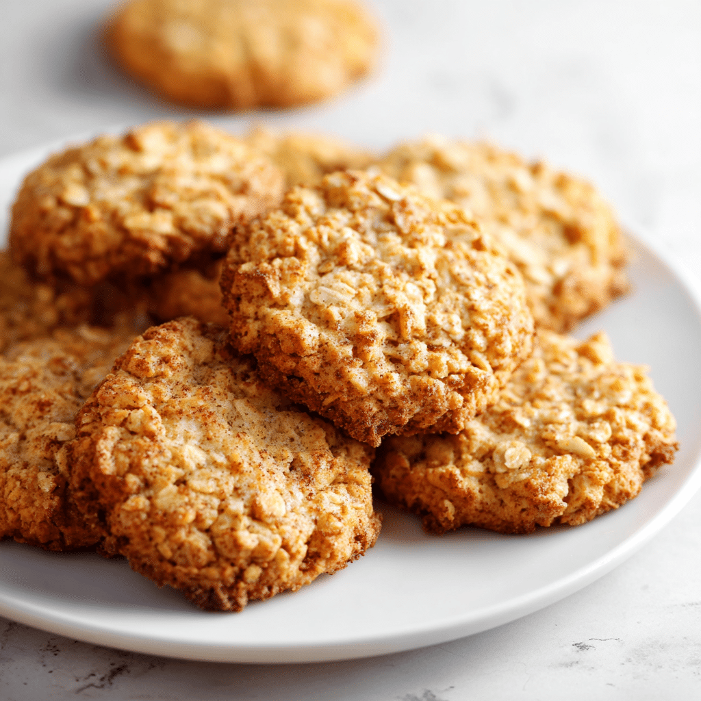 No Bake Pumpkin Spice Cookies – Cozy, Easy & Perfect for Autumn 4 Delicious no bake pumpkin spice cookies on a plate