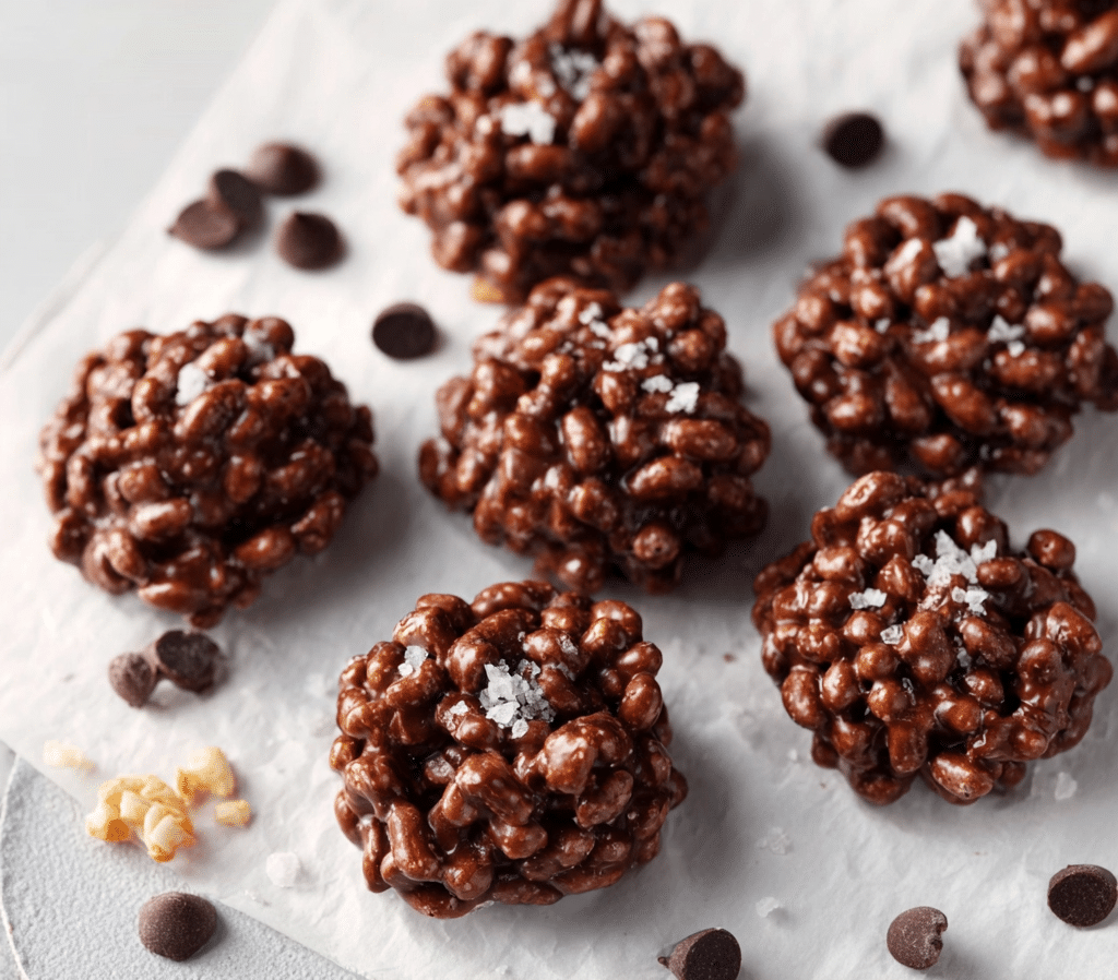 Quinoa Chocolate Crisps – Crunchy, Guilt-Free & Easy Snack Recipe 7 Crunchy quinoa chocolate crisps, a healthy and tasty snack option.
