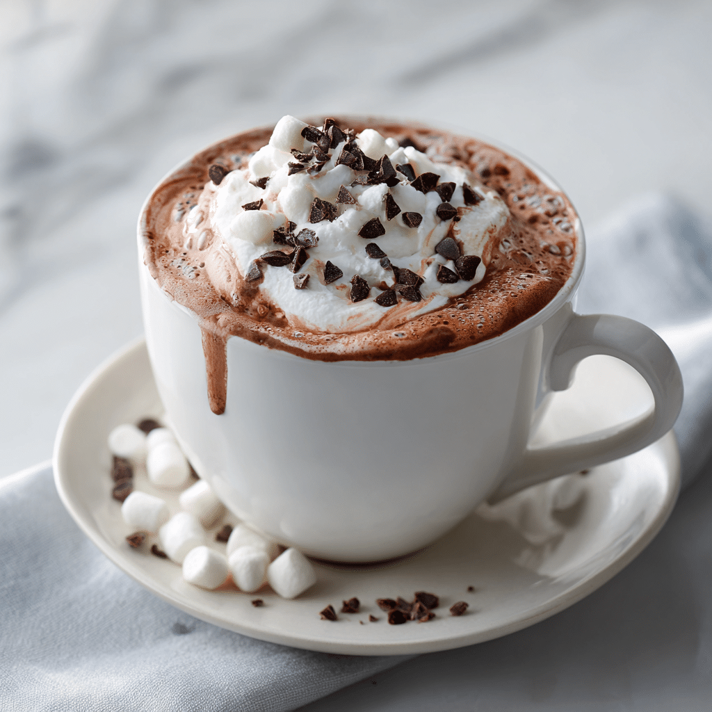 Slow Cooker Hot Chocolate Recipe for Cozy Winter Nights 6 Delicious slow cooker hot chocolate in a cozy mug with whipped cream on top