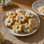 Easy Spring Shortbread Cookies Recipe | Perfect for Easter & Mother’s Day 7 Spring Flower Shortbread Cookies decorated with vibrant floral patterns