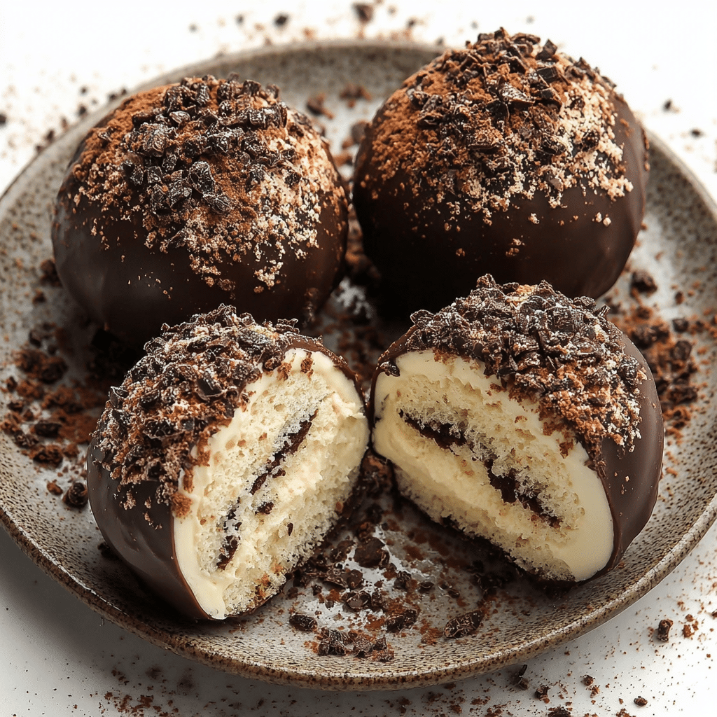 Tiramisu Truffles Recipe: Indulge in a Sweet Delight! 5 Delicious homemade tiramisu truffles decorated with cocoa powder and coffee beans